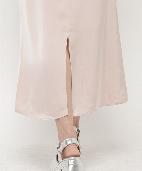 REDYAZEL（レディアゼル）の「ハイウエストサテンナロースカート（スカート・レディース・ブラック/ピンク/イエロー・FREE）」の21枚目の写真