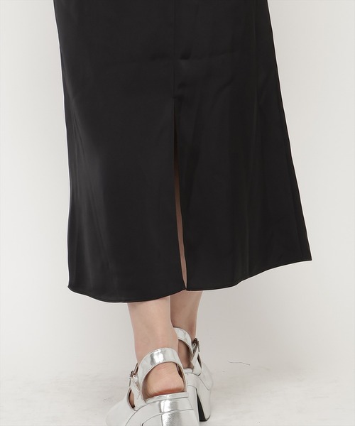 REDYAZEL（レディアゼル）の「ハイウエストサテンナロースカート（スカート・レディース・ブラック/ピンク/イエロー・FREE）」の11枚目の写真