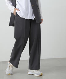 N.（N. Natural Beauty Basic） | ◆【セットアップ対応】ハイウエストスラックスワイドパンツ(スラックス)