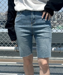 SOLLON.（ソルロン）の「デニムバイカーパンツ（デニムパンツ）」