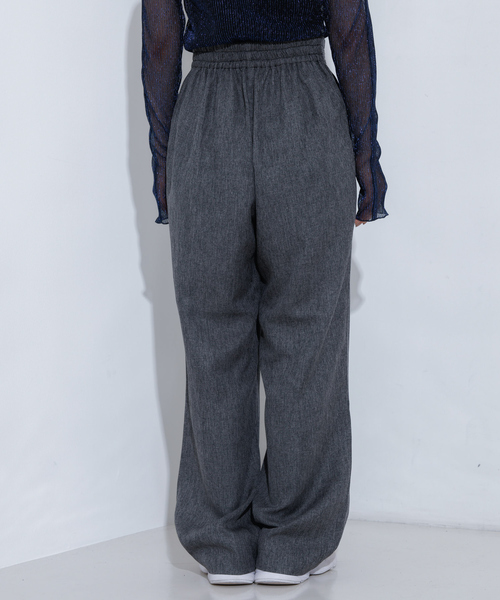 NOMINE（ノミネ）の「【セットアップ着用可】シャーク タックワイドパンツ（スラックス・レディース・オレンジ系その他/グレー・S/M）」の6枚目の写真