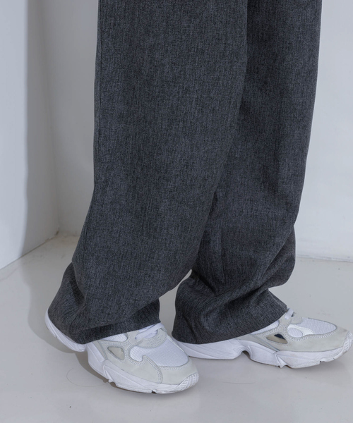 NOMINE（ノミネ）の「【セットアップ着用可】シャーク タックワイドパンツ（スラックス・レディース・オレンジ系その他/グレー・S/M）」の9枚目の写真