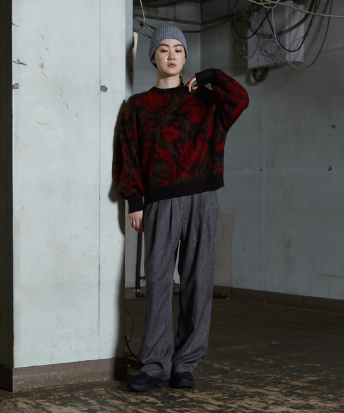 NOMINE（ノミネ）の「【セットアップ着用可】シャーク タックワイドパンツ（スラックス・レディース・オレンジ系その他/グレー・S/M）」の21枚目の写真