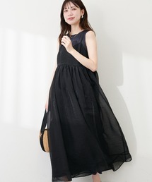 natural couture | 【WEB限定】シアーキャミワンピース&テレコリブワンピースセット(ワンピース)