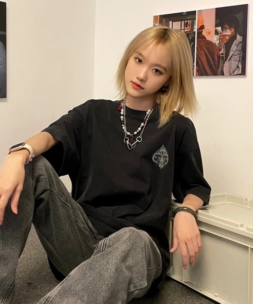 DIAVEL（ディアベル）の「【ユニセックス】エースフラッグプリントTシャツ（Tシャツ/カットソー・レディース・ホワイト/ブラック・M）」の11枚目の写真