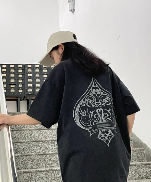 DIAVEL（ディアベル）の「【ユニセックス】エースフラッグプリントTシャツ（Tシャツ/カットソー・レディース・ホワイト/ブラック・M）」の20枚目の写真