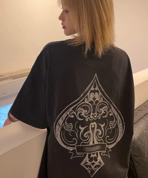 DIAVEL（ディアベル）の「【ユニセックス】エースフラッグプリントTシャツ（Tシャツ/カットソー・レディース・ホワイト/ブラック・M）」の19枚目の写真