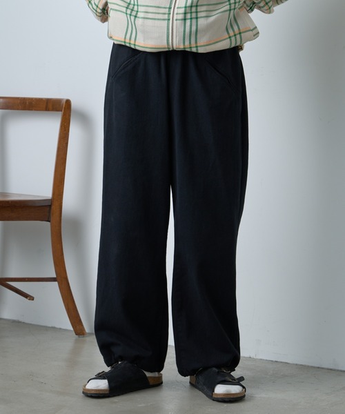 CIAOPANIC TYPY（チャオパニックティピー）の「コットンワイドミリタリーパンツ（チノパンツ・メンズ・ブラック/ブラウン/ベージュ・ONE SIZE）」の2枚目の写真