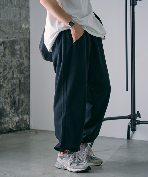 CIAOPANIC TYPY（チャオパニックティピー）の「コットンワイドミリタリーパンツ（チノパンツ・メンズ・ブラック/ブラウン/ベージュ・ONE SIZE）」の13枚目の写真