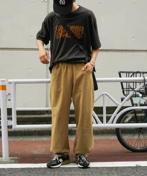 CIAOPANIC TYPY（チャオパニックティピー）の「コットンワイドミリタリーパンツ（チノパンツ・メンズ・ブラック/ブラウン/ベージュ・ONE SIZE）」の9枚目の写真