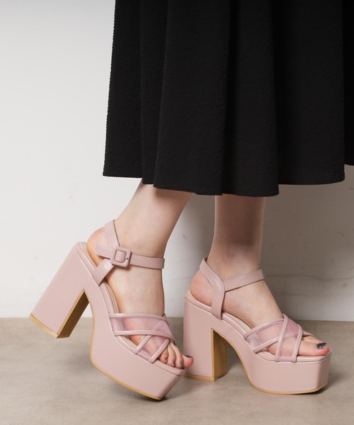 ESPERANZA（エスペランサ）の「【ラク盛り／サンダル】リピーター続出／脚長美脚　ラク盛り厚底サンダル（サンダル・レディース・ブラック系2/アイボリー/アイボリー系2/ブラック系8/ブラック/ブルー系その他4/グレー系4/ピンク系9/ブラック系5/ホワイト系6・L/M/S/LL）」の21枚目の写真