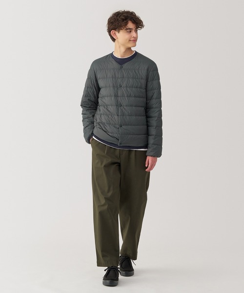 無印良品（ムジルシリョウヒン）の「紳士　軽量ダウンノーカラージャケット（帯電防止裏地）（ダウンジャケット/コート・メンズ・ブラック/ダークブラウン系/ダークグレー/ブルー系・S/L/XL/M）」の15枚目の写真