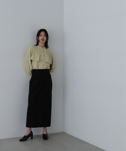 N.（N. Natural Beauty Basic）（エヌエヌナチュラルビューティーベーシック）の「◆◇ ケープディティールブラウス（シャツ/ブラウス・レディース・イエロー/オフホワイト/ブラック/グレー系その他・MEDIUM）」の11枚目の写真