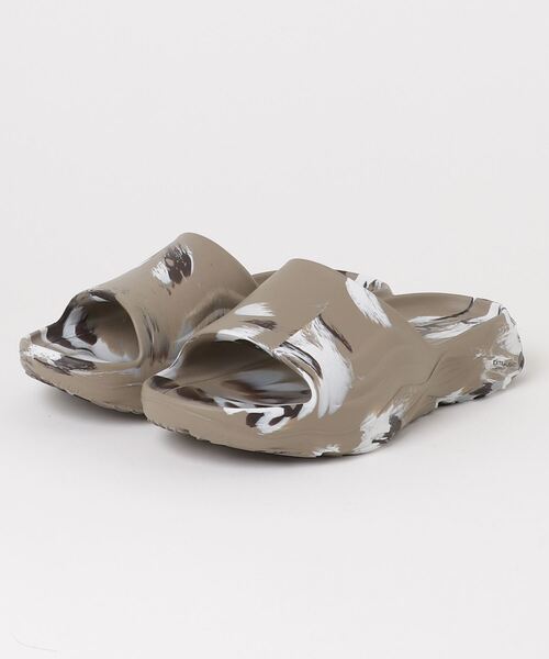 Doubleu（ダブリュー）の「doubleu / ULTRA SPORTY SLIDE - MEN - carbone+black（サンダル・メンズ・その他24/グレー/カーキ・40/41/42）」の3枚目の写真