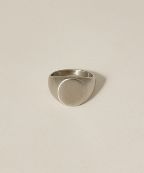 novice（ノーヴィス）の「【novice】Vintage Circle Signet Ring［Stainless］（リング・メンズ・シルバー・FREE/19/14）」の2枚目の写真