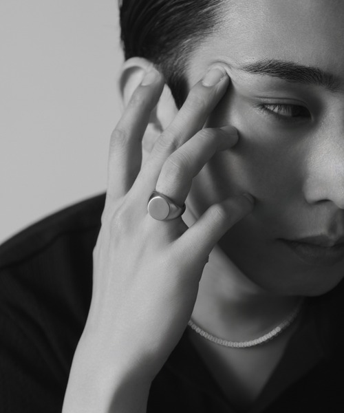novice（ノーヴィス）の「【novice】Vintage Circle Signet Ring［Stainless］（リング・メンズ・シルバー・FREE/19/14）」の3枚目の写真