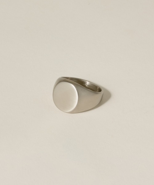 novice（ノーヴィス）の「【novice】Vintage Circle Signet Ring［Stainless］（リング・メンズ・シルバー・FREE/19/14）」の5枚目の写真