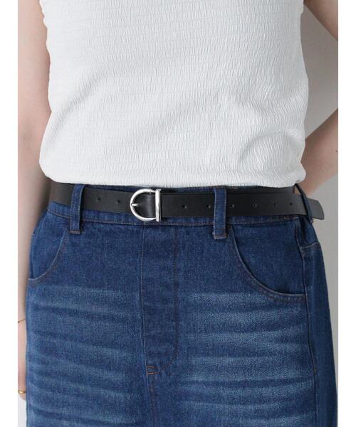 ehka sopo（エヘカソポ）の「合皮ベルト（ベルト・レディース・ブラック/ブラウン・F）」の2枚目の写真