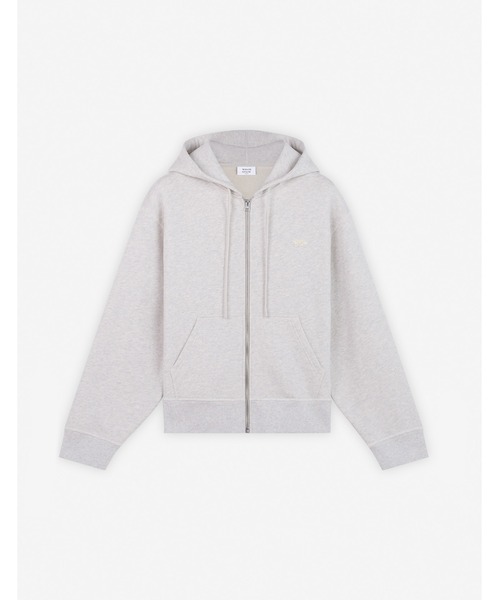 Maison Kitsune（メゾンキツネ）の「BABY FOX PATCH ZIPPED HOODIE（パーカー・レディース・ライトグレー/パープル・XS/S/M）」の2枚目の写真