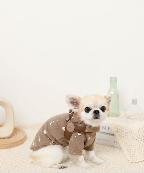 moncheri(モンシェリ)の「ソフトメッシュハーネス(リード/ハーネス/首輪・レディース・ベージュ・S/M)」の6枚目の写真