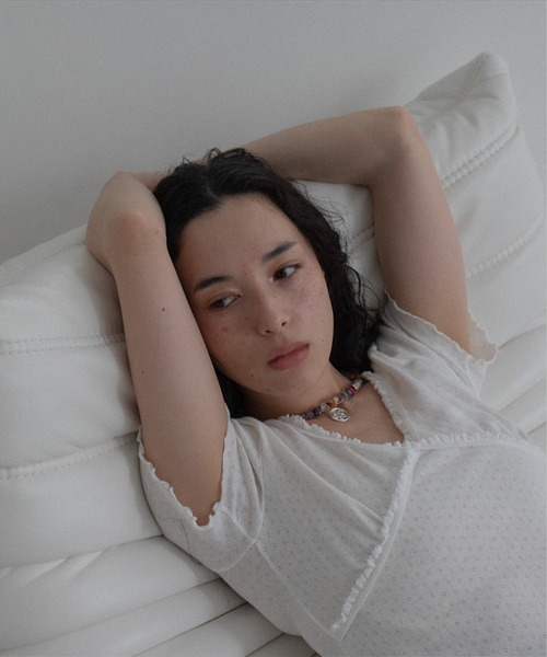 SUWDEE(スーディー)の「H/S mellow frill tee(Tシャツ/カットソー・レディース・ホワイト・FREE)」の4枚目の写真