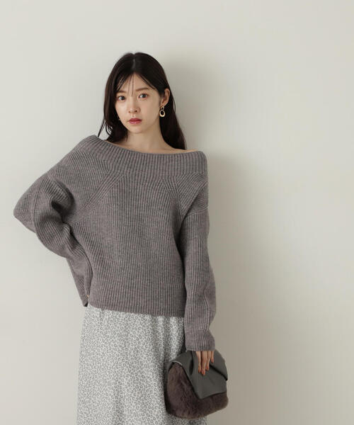 PROPORTION BODY DRESSING(プロポーションボディドレッシング)の「畦ニット / 1214270926(ニット/セーター・レディース・ホワイト系その他/ピンク/グレー系その他・SMALL/MEDIUM)」の15枚目の写真