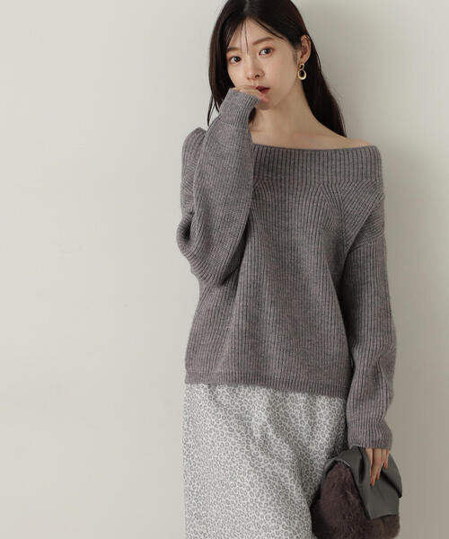 PROPORTION BODY DRESSING(プロポーションボディドレッシング)の「畦ニット / 1214270926(ニット/セーター・レディース・ホワイト系その他/ピンク/グレー系その他・SMALL/MEDIUM)」の18枚目の写真