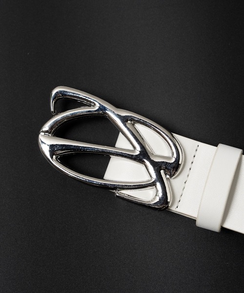 GLARE（グレア）の「【GLARE】ユニバース バックル ベルト / Universe Buckle Belt（ベルト・レディース・ホワイト・ONE SIZE）」の4枚目の写真