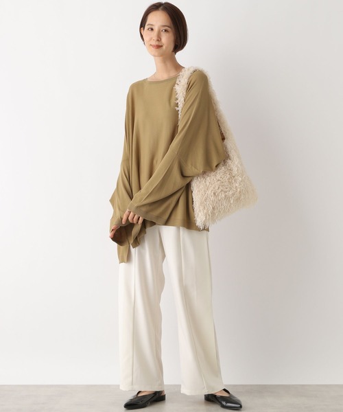 LEPSIM(レプシィム)の「14ゲージポンチョ長袖プルオーバー 133288(ニット/セーター・レディース・ブラック/ブラウン・FREE)」の14枚目の写真