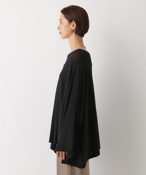 LEPSIM(レプシィム)の「14ゲージポンチョ長袖プルオーバー 133288(ニット/セーター・レディース・ブラック/ブラウン・FREE)」の16枚目の写真