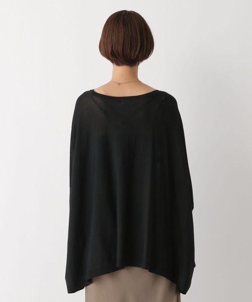 LEPSIM(レプシィム)の「14ゲージポンチョ長袖プルオーバー 133288(ニット/セーター・レディース・ブラック/ブラウン・FREE)」の17枚目の写真