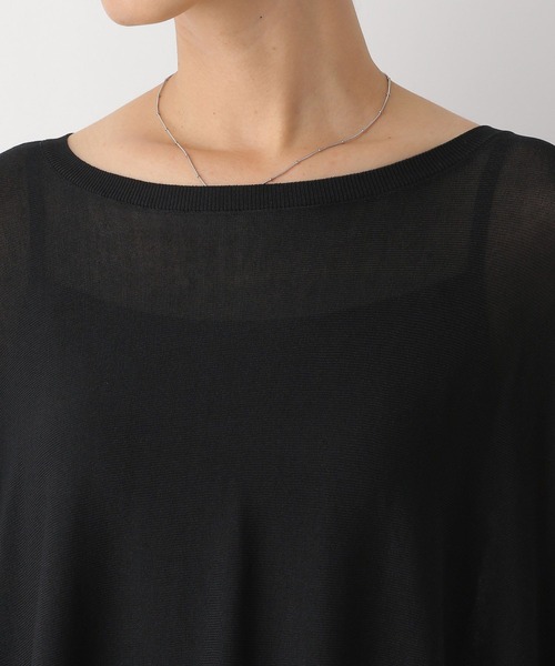 LEPSIM(レプシィム)の「14ゲージポンチョ長袖プルオーバー 133288(ニット/セーター・レディース・ブラック/ブラウン・FREE)」の18枚目の写真