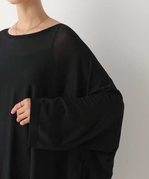 LEPSIM(レプシィム)の「14ゲージポンチョ長袖プルオーバー 133288(ニット/セーター・レディース・ブラック/ブラウン・FREE)」の19枚目の写真