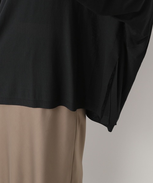 LEPSIM(レプシィム)の「14ゲージポンチョ長袖プルオーバー 133288(ニット/セーター・レディース・ブラック/ブラウン・FREE)」の20枚目の写真