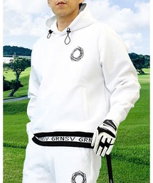 Malbon ゴルフウェア 上下セット 白 ストリート風 スポーティ 即購入可⛳ Malbon ゴルフウェア 上下セット 白 ストリート風 スポーティ 即