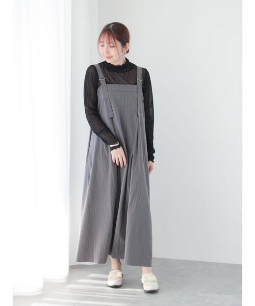 Te chichi TERRASSE（テチチテラス）の「シアータートルトップス（Tシャツ/カットソー・レディース・ブラック/オフホワイト/ブルー・F）」の5枚目の写真