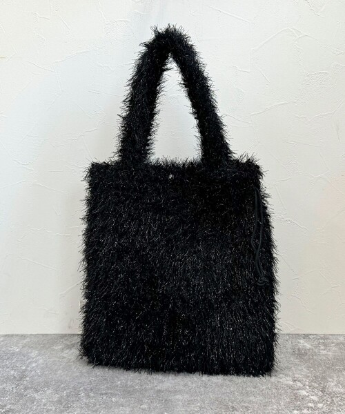 fredy emue（フレディエミュ）の「ラメモコモールドロスト トートバック（トートバッグ・レディース・ライトグレー/ブラック・FREE）」の20枚目の写真