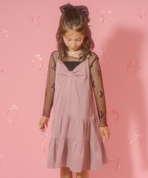 URBAN CHERRY(アーバンチェリー)の「【CHIPIE/シピ】ドットリボンレーストップス(Tシャツ/カットソー・キッズ・ピンク/ホワイト/ブラック・130cm/120cm/150cm/140cm/110cm)」の11枚目の写真