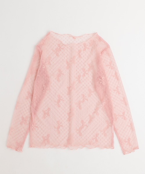URBAN CHERRY(アーバンチェリー)の「【CHIPIE/シピ】ドットリボンレーストップス(Tシャツ/カットソー・キッズ・ピンク/ホワイト/ブラック・130cm/120cm/150cm/140cm/110cm)」の17枚目の写真
