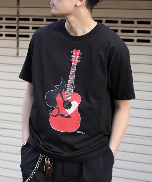 INTERPLAY（インタープレイ）の「【INTERPLAY x TAKERU】Acoustic Meow Tee Shirt(UINISEX)（Tシャツ/カットソー・メンズ・ブラック/クリーム・MEDIUM/LARGE）」の19枚目の写真