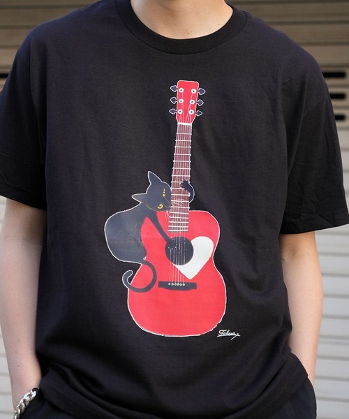 INTERPLAY（インタープレイ）の「【INTERPLAY x TAKERU】Acoustic Meow Tee Shirt(UINISEX)（Tシャツ/カットソー・メンズ・ブラック/クリーム・MEDIUM/LARGE）」の17枚目の写真