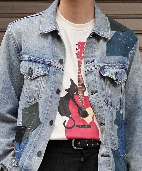 INTERPLAY（インタープレイ）の「【INTERPLAY x TAKERU】Acoustic Meow Tee Shirt(UINISEX)（Tシャツ/カットソー・メンズ・ブラック/クリーム・MEDIUM/LARGE）」の11枚目の写真