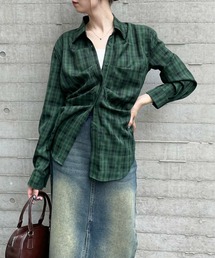 clear | タック入リチェック柄長袖シャツ ≪2024AW新作≫(シャツ/ブラウス)