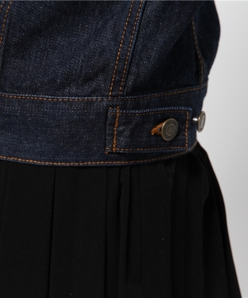 Chico(チコ)の「【who's who Chico】 デニムGジャン(デニムジャケット・レディース・ネイビー/ブルー/ベージュ・FREE)」の13枚目の写真