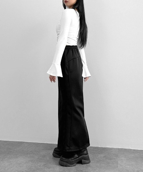 トップス s LVEU.】センタージップギャザートップス / トップス カットソー