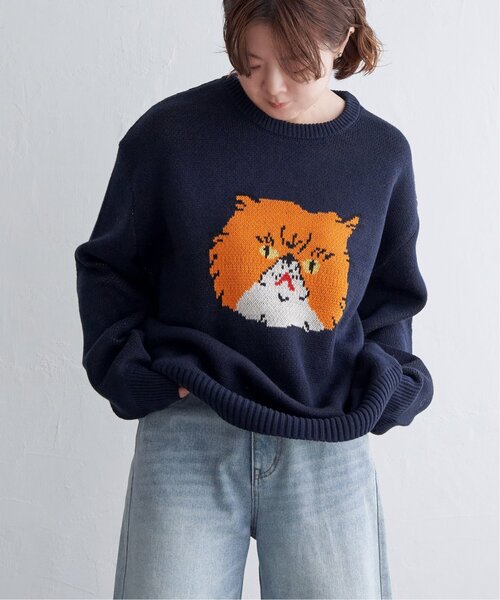 notch.（ノッチ）の「CATジャガードニット（ニット/セーター）」 - WEAR