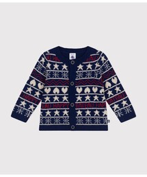 PETIT BATEAU（プチバトー）の「ウール＆コットンカーディガン（カーディガン/ボレロ・キッズ）」