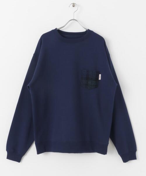 URBAN RESEARCH Sonny Label（アーバンリサーチサニーレーベル）の「ハリスツイードポケット裏起毛スウェット（スウェット・メンズ・バーガンディー/ネイビー/オフホワイト/チャコールグレー・MEDIUM/LARGE/X-LARGE）」の12枚目の写真