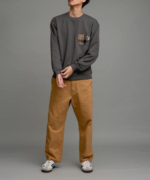 URBAN RESEARCH Sonny Label（アーバンリサーチサニーレーベル）の「ハリスツイードポケット裏起毛スウェット（スウェット・メンズ・バーガンディー/ネイビー/オフホワイト/チャコールグレー・MEDIUM/LARGE/X-LARGE）」の22枚目の写真
