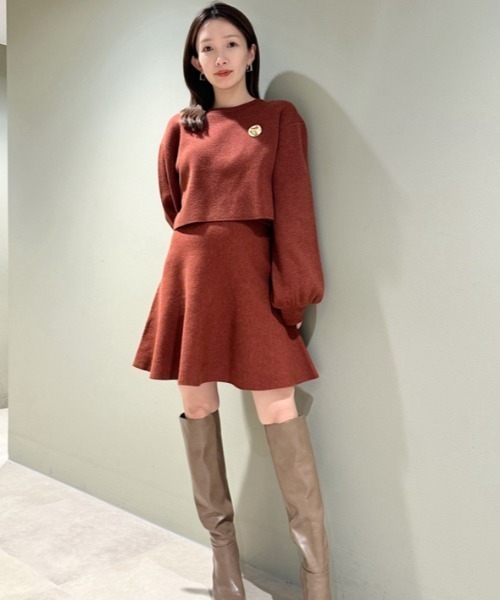 SNIDEL（スナイデル）の「Sustainableブローチニットセット